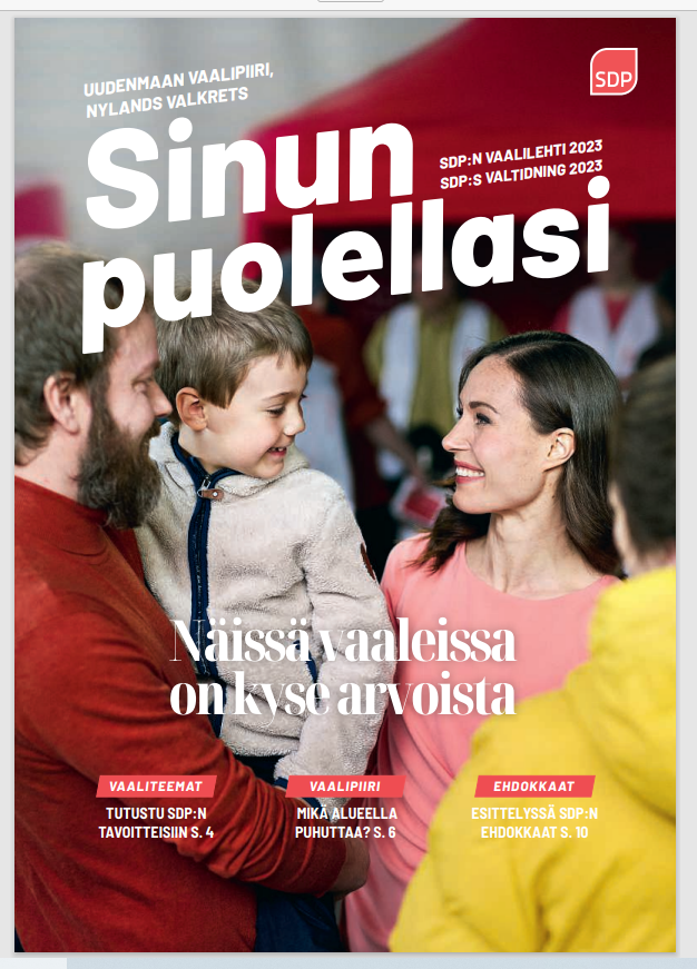 VAALEISSA ON AINA KYSE ARVOISTA: VAALILEHDESTÄ MYÖS UUDENMAAN EHDOKKAIDEMME ESITTELYT