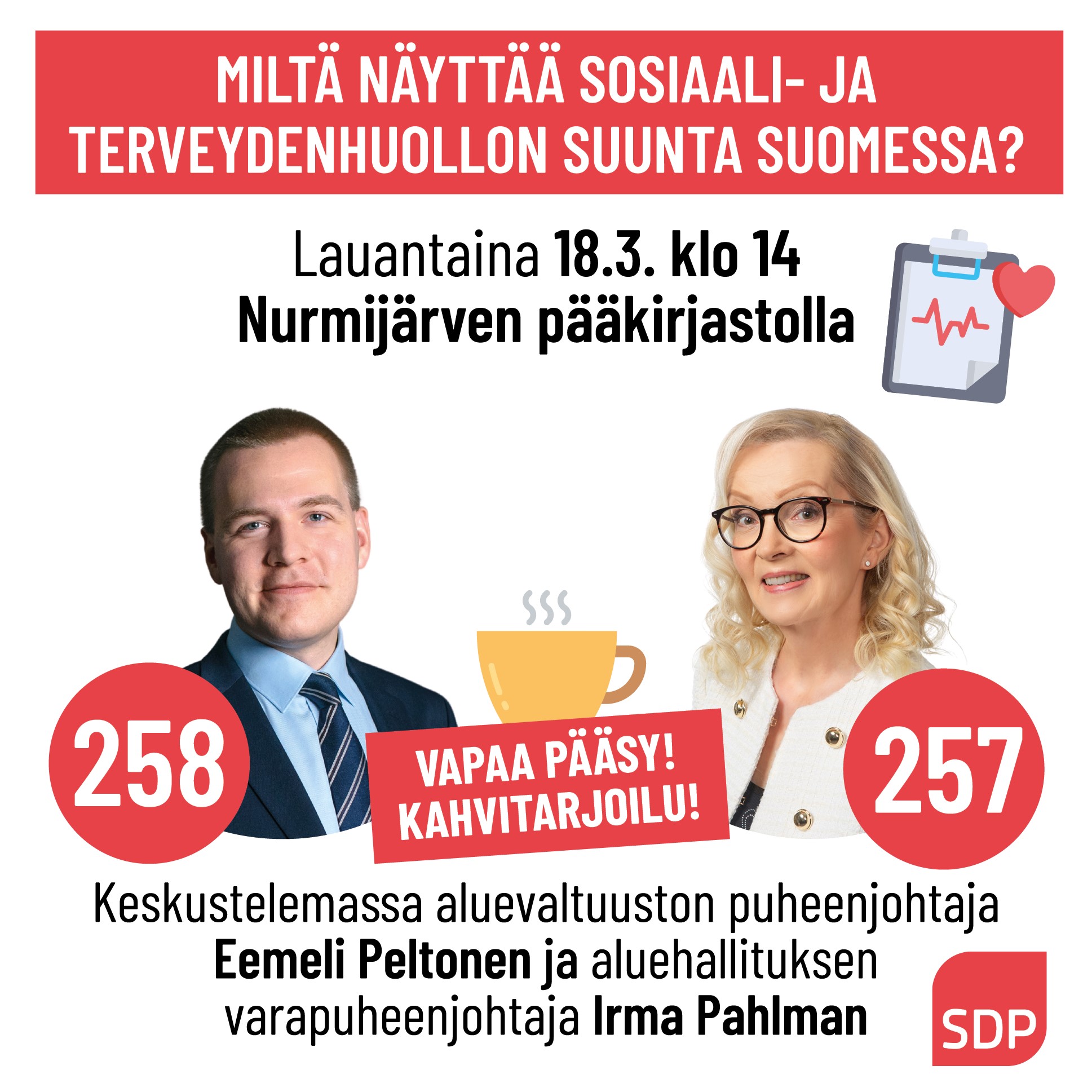 Sote-palvelujen suunta Keski-Uudellamaalla ja Suomessa: 18.3.klo 14 pääkirjastolla